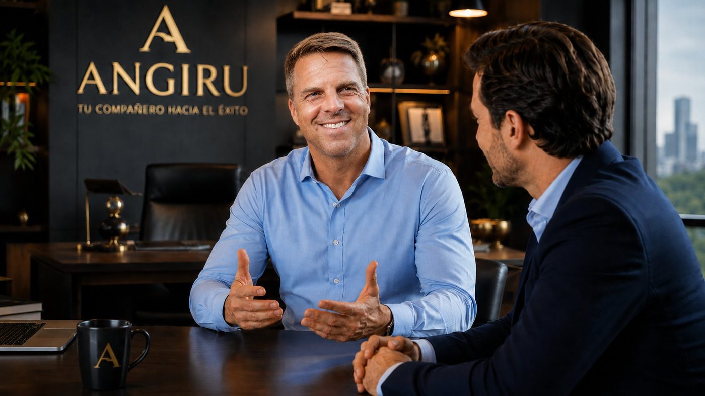 Marcel en una sesión de coaching individual con un gerente
